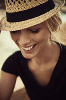 Whailford Lady Organic Slub V-neck T-skjorte